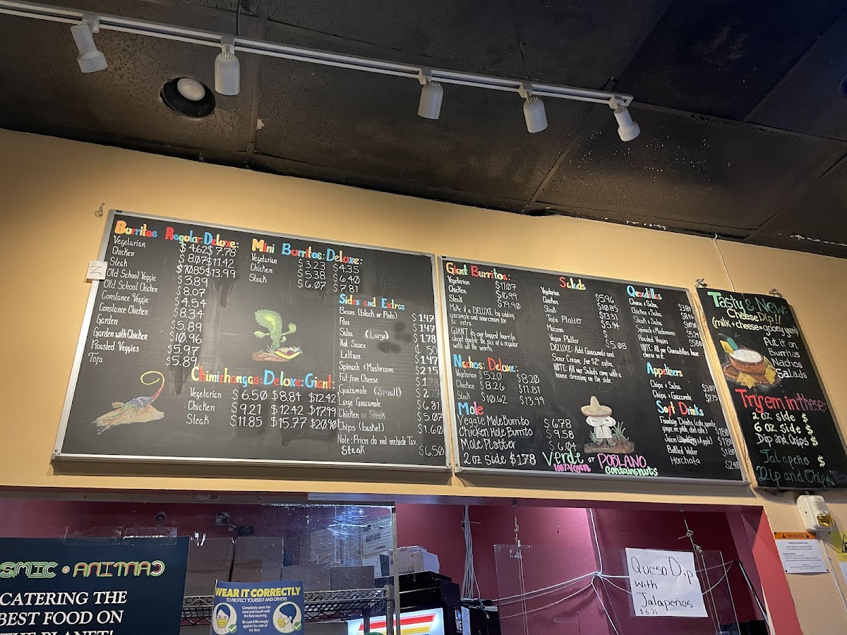Cosmic Cantina Menu - Image 1
